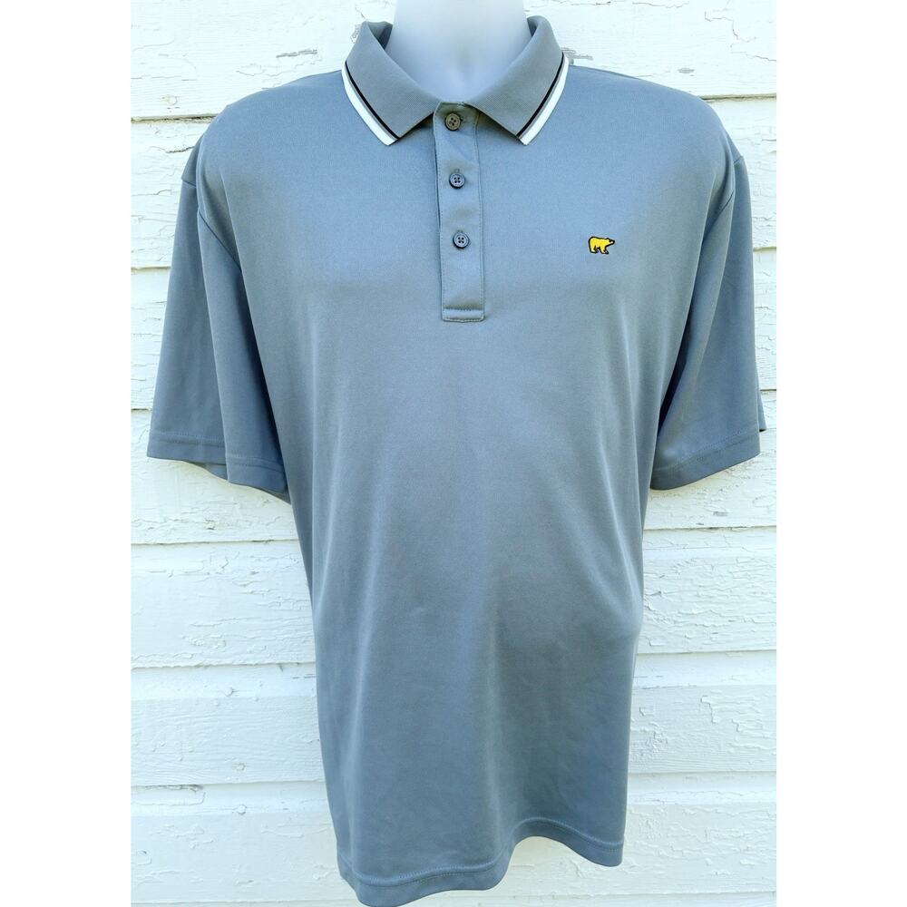 Jack Nicklaus StayDri Mens Gray Short Sleeve Golf Polo Shirt Size XL Classic Fit
